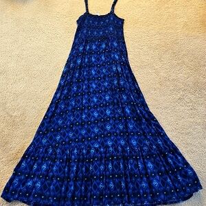 Cherokee Blue Sleeveless Sundress Resort Wear